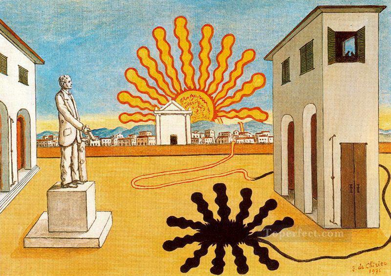 広場に昇る太陽 1976 ジョルジョ・デ・キリコ シュルレアリスム油絵